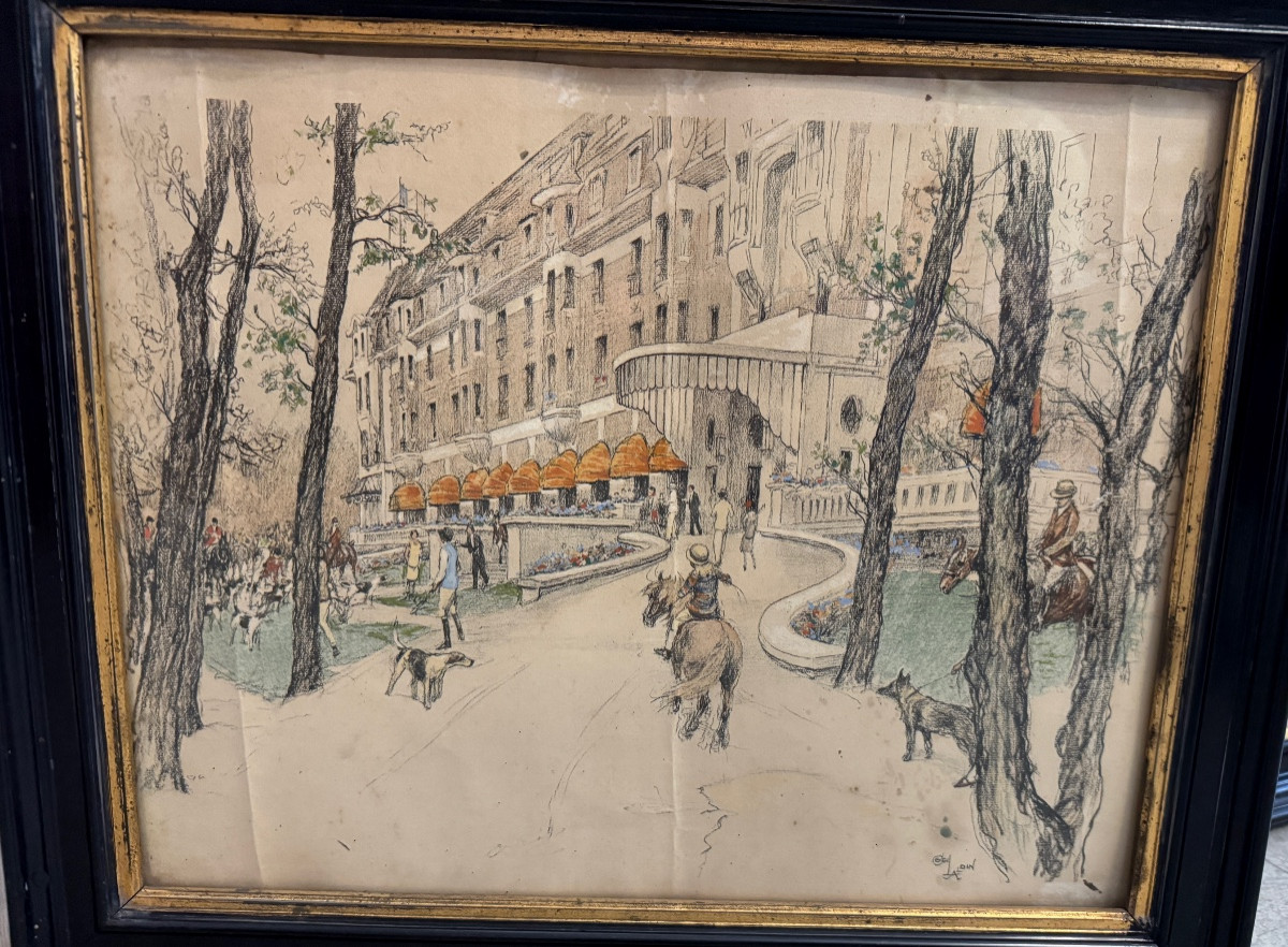 Deauville dessins signé C Laloin-photo-2