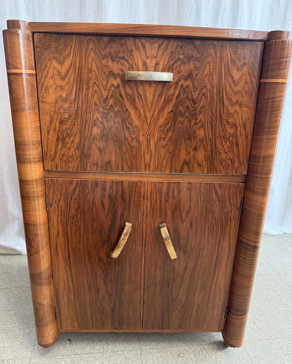 Art Deco Walnut Bar-photo-4