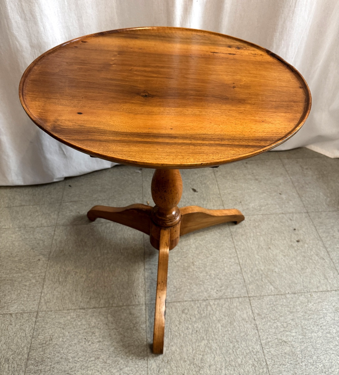 Restoration Period Folding Pedestal Table-photo-3