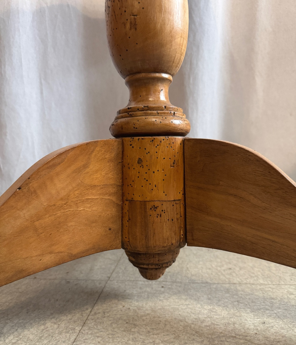 Restoration Period Folding Pedestal Table-photo-5