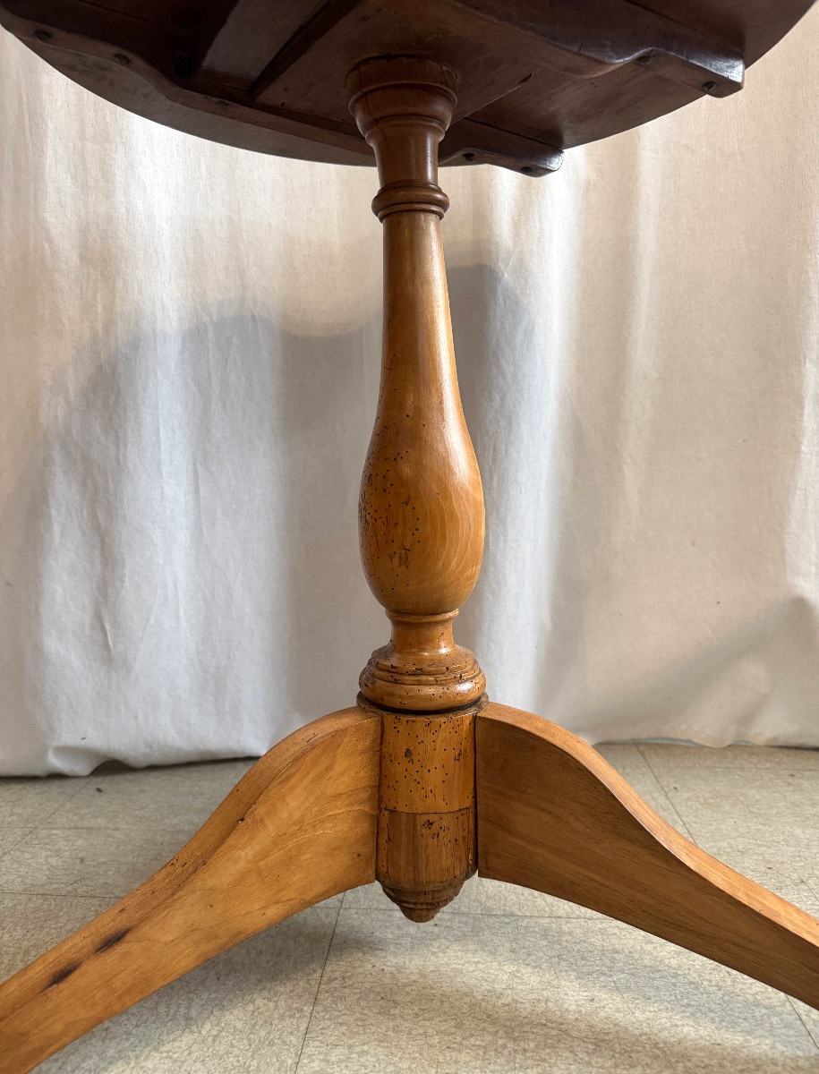 Restoration Period Folding Pedestal Table-photo-2