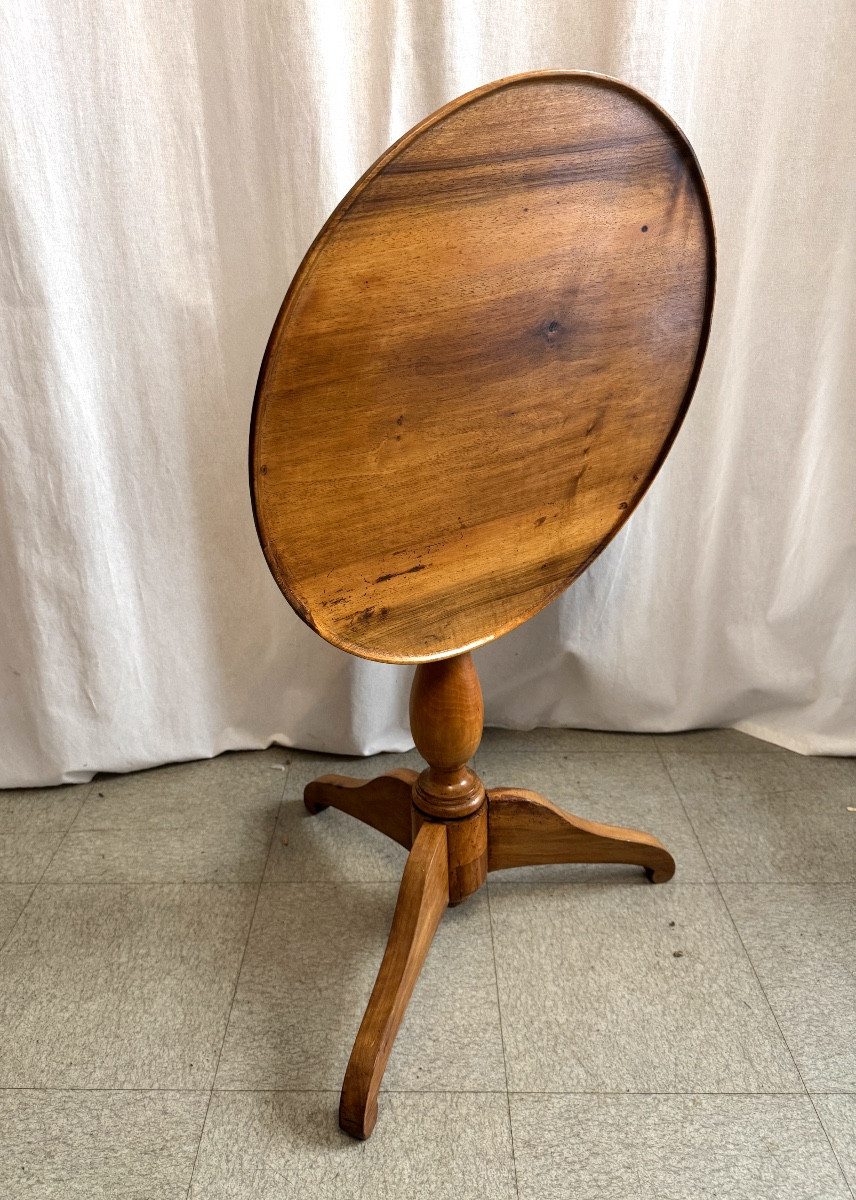 Restoration Period Folding Pedestal Table