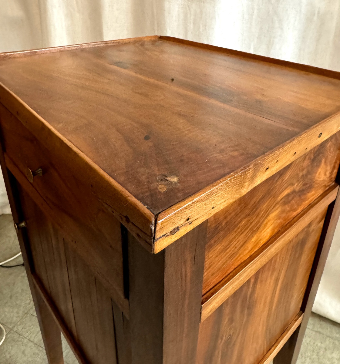 Louis XVI Period Bedside Table-photo-4