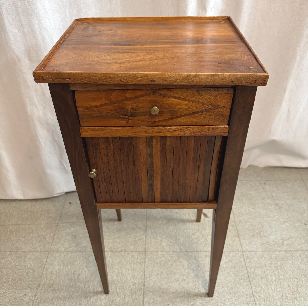 Louis XVI Period Bedside Table-photo-6