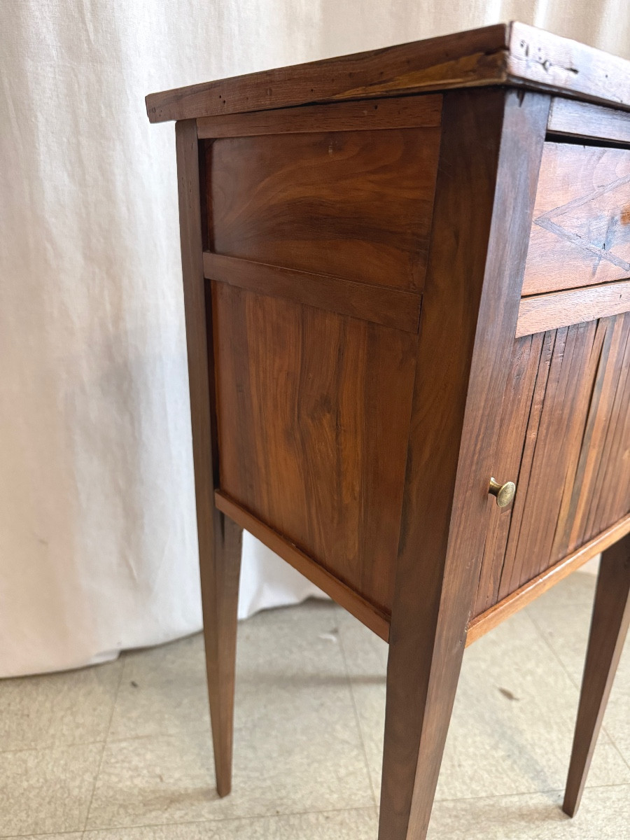 Louis XVI Period Bedside Table-photo-7