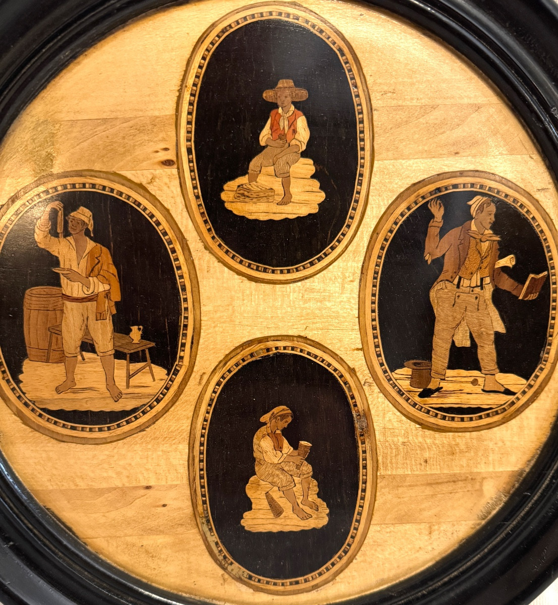 Marqueterie florentine début 19ème-photo-2