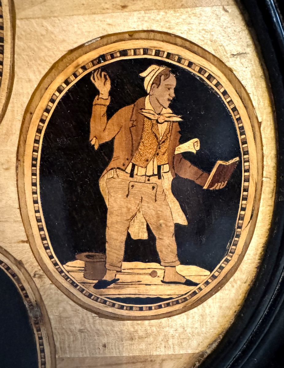 Marqueterie florentine début 19ème-photo-3