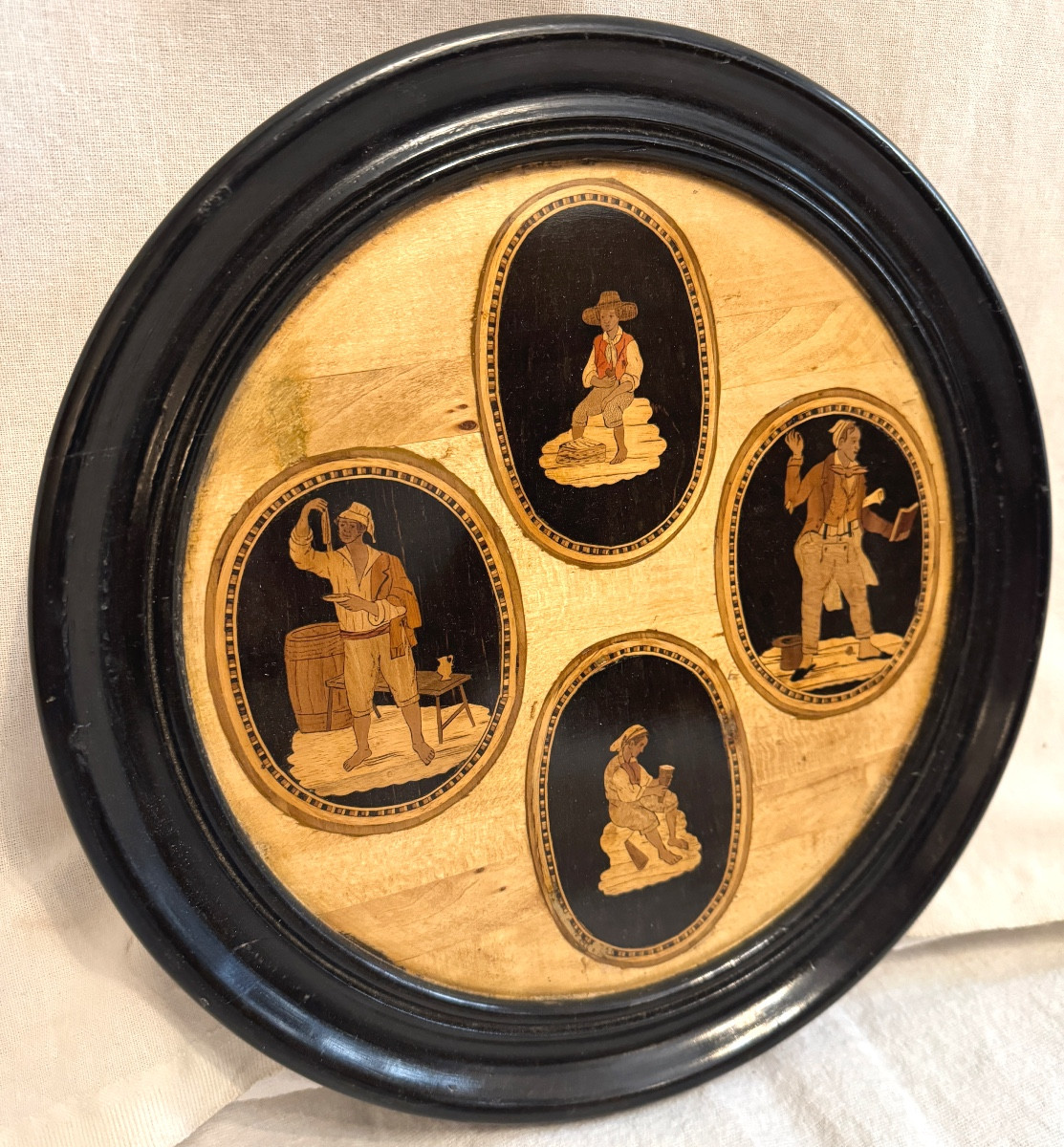 Marqueterie florentine début 19ème-photo-2