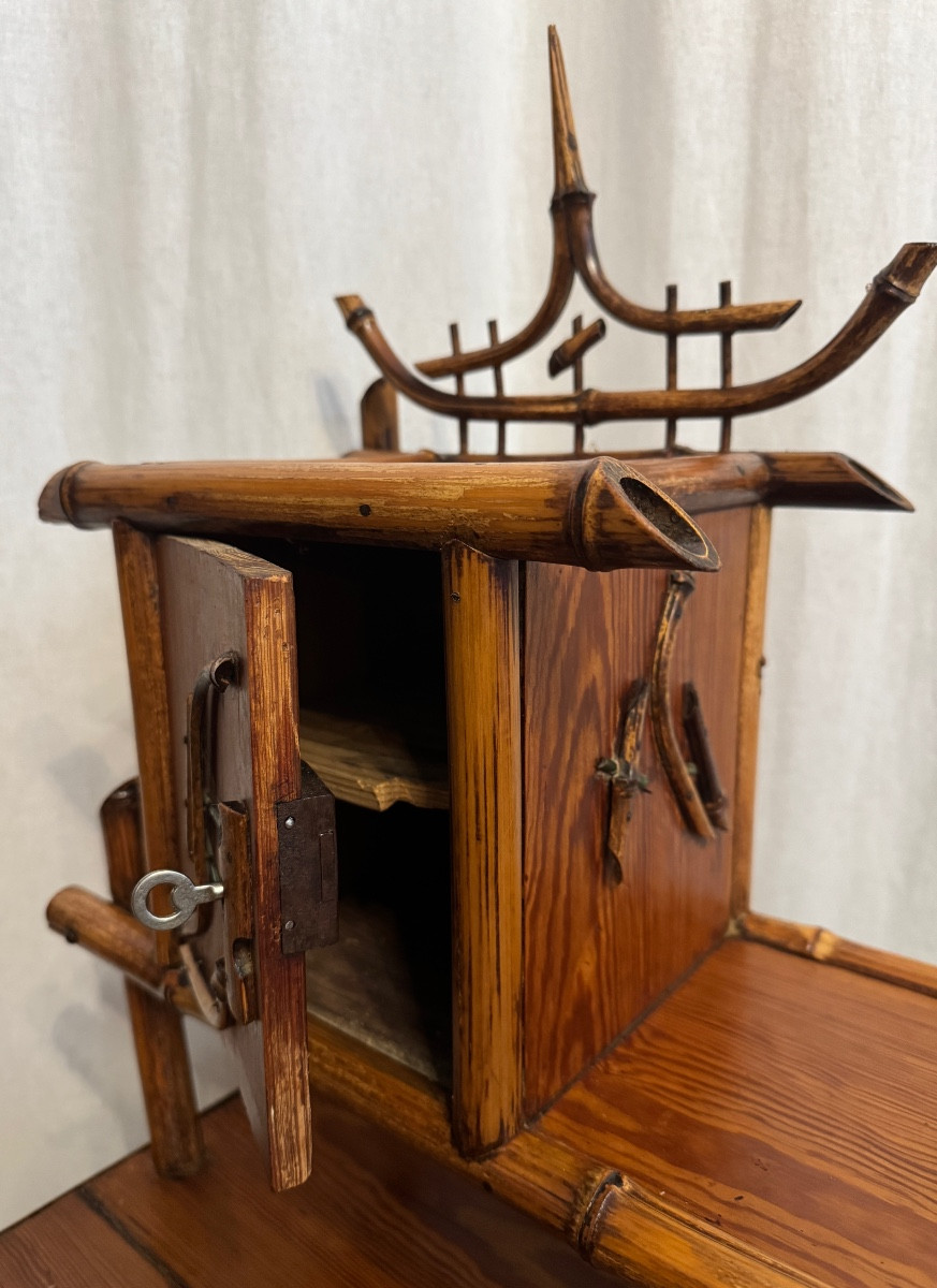 Bureau en bambou d’époque Napoléon III-photo-7