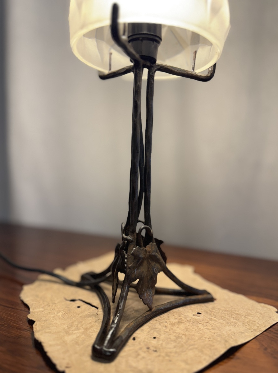 Lampe gratte-ciel d’époque Art Deco-photo-4