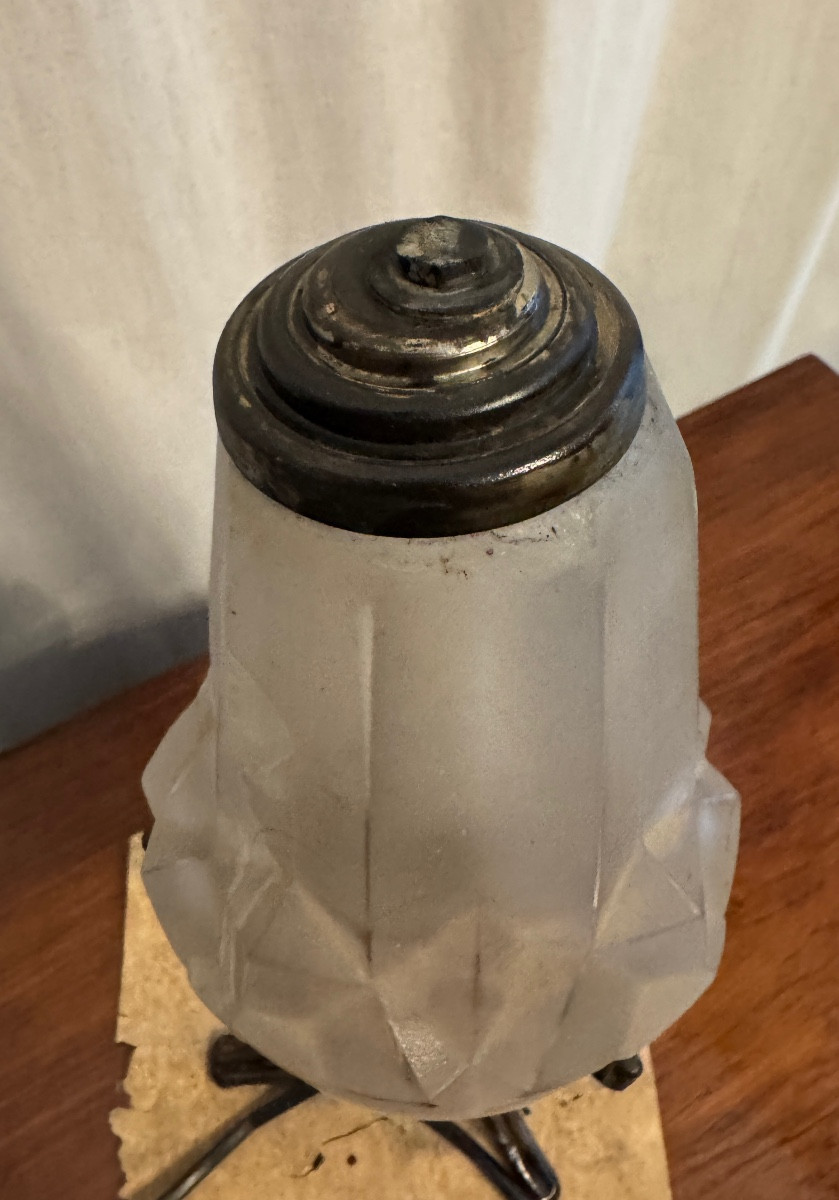 Lampe gratte-ciel d’époque Art Deco-photo-3