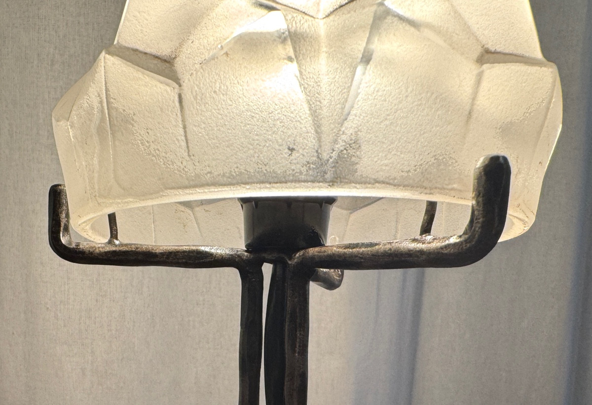 Lampe gratte-ciel d’époque Art Deco-photo-6