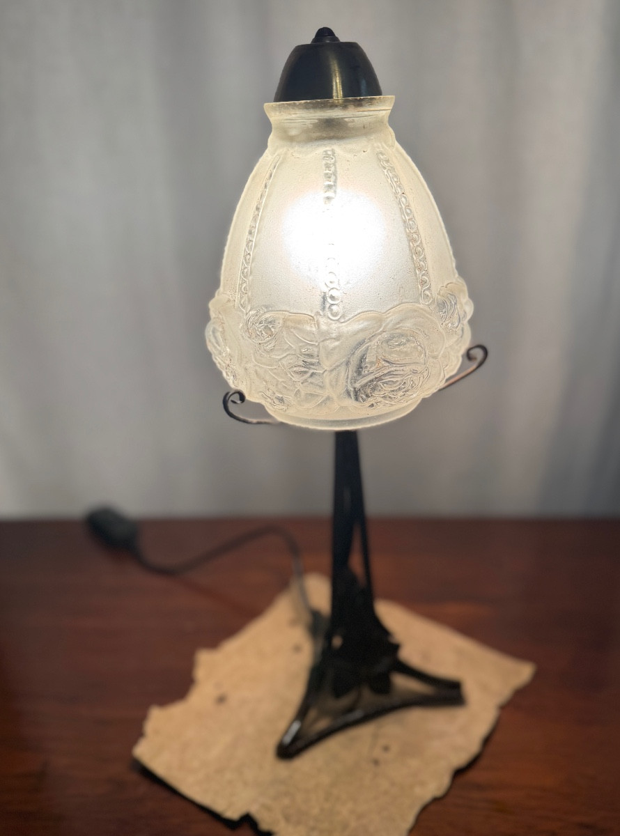 Tulipe à la cloche d’époque Art Deco-photo-6