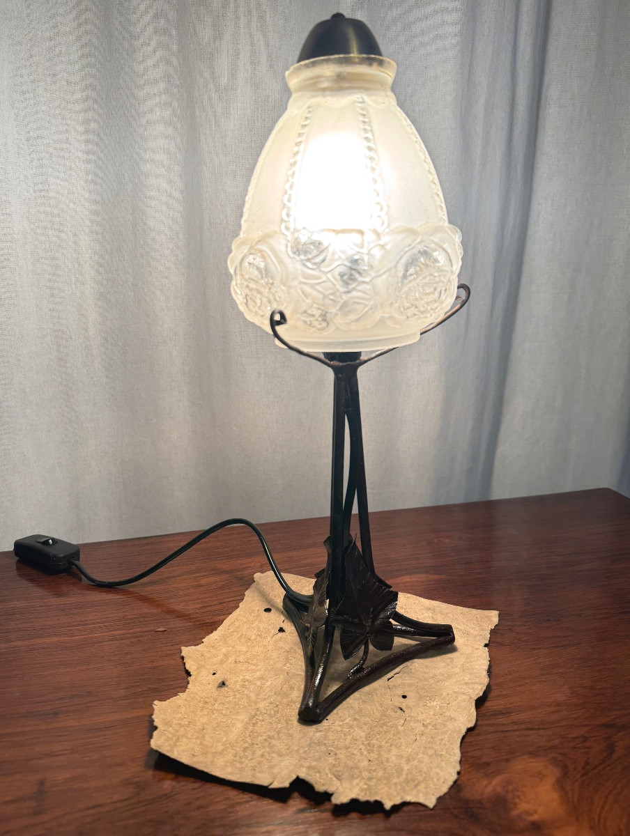 Tulipe à la cloche d’époque Art Deco