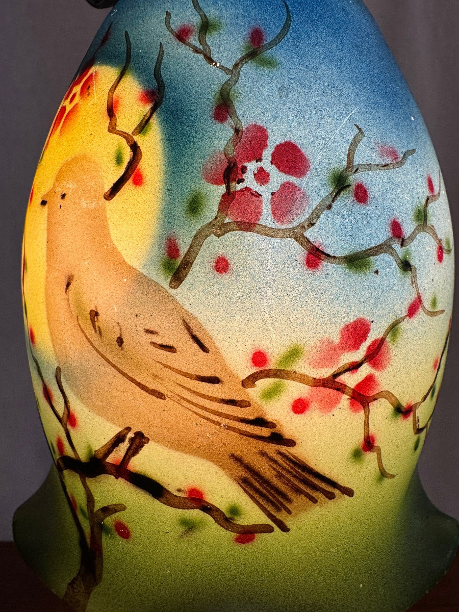 Lampe à l’oiseau d’époque Art Deco-photo-4