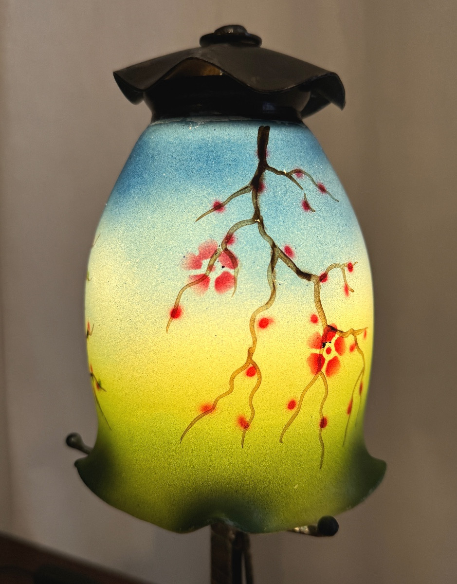 Lampe à l’oiseau d’époque Art Deco-photo-3