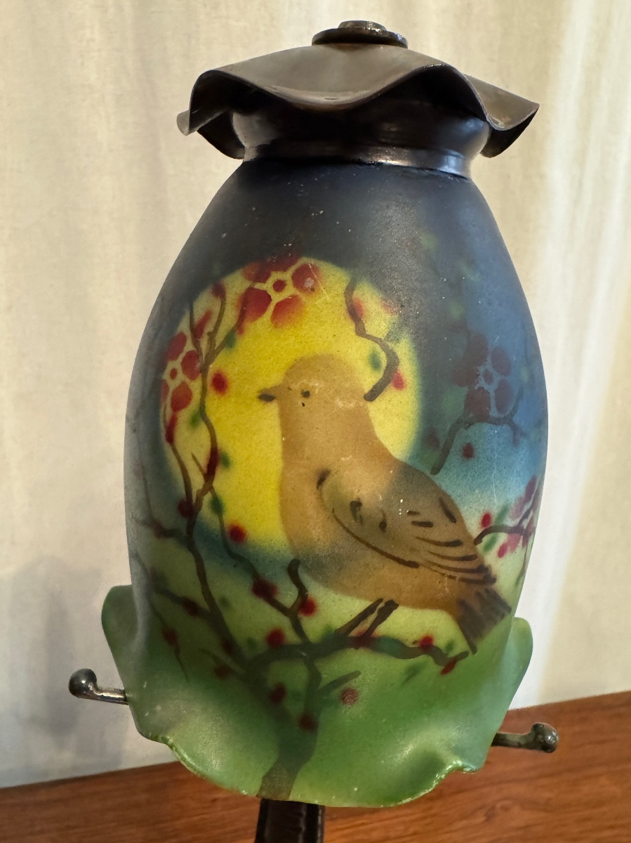 Lampe à l’oiseau d’époque Art Deco-photo-6