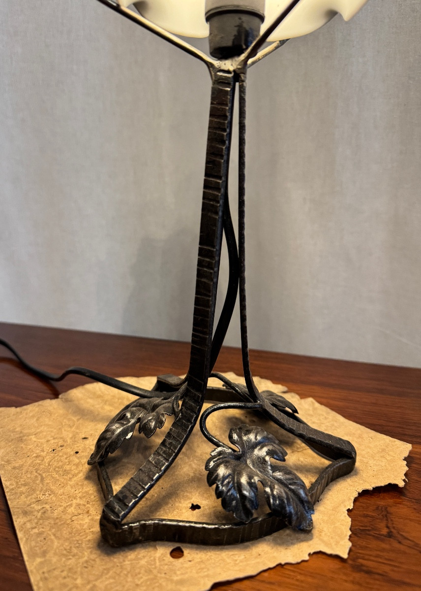 Lampe à l’oiseau d’époque Art Deco-photo-7