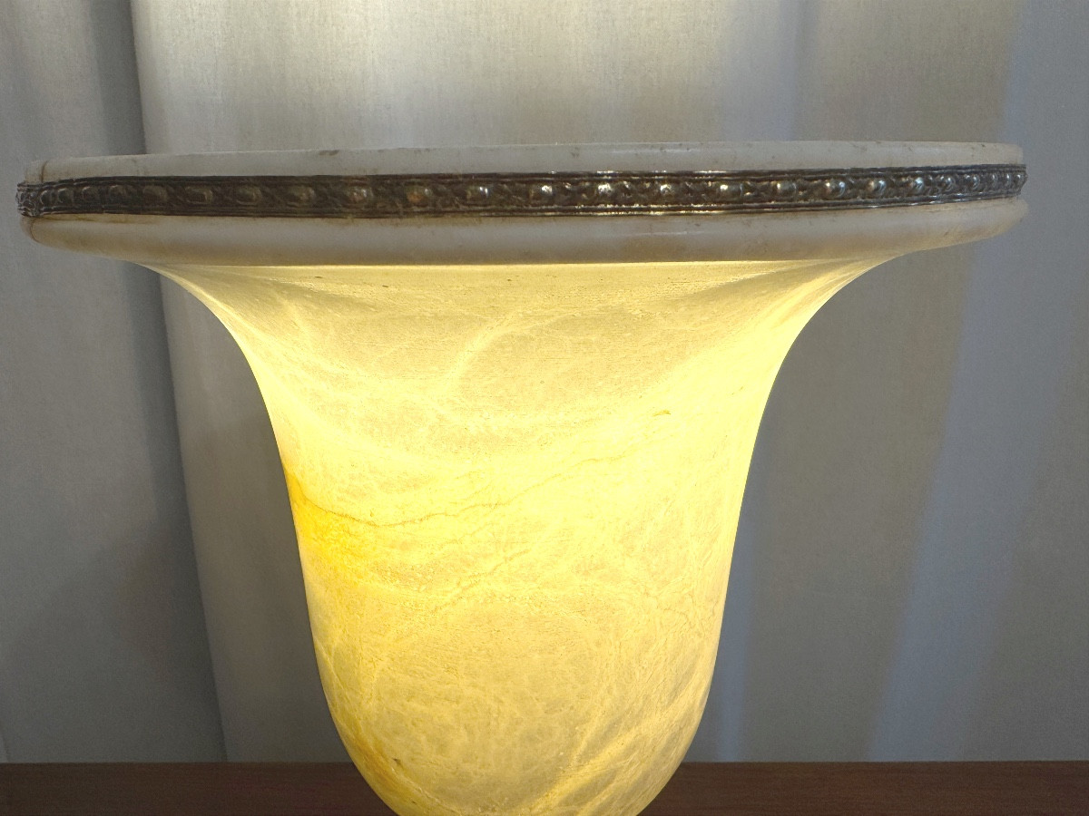 Lampe Medicis en albâtre-photo-3