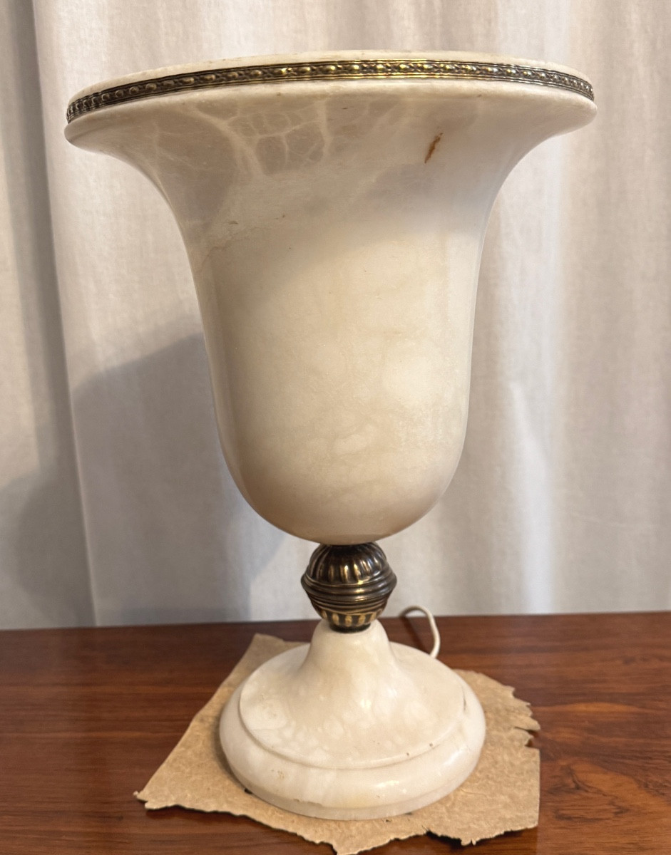 Lampe Medicis en albâtre-photo-6