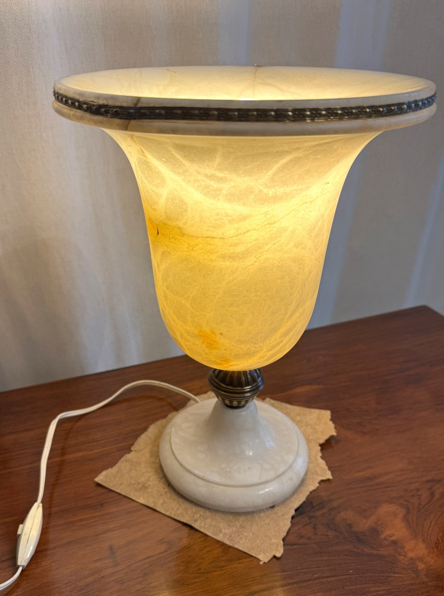 Lampe Medicis en albâtre