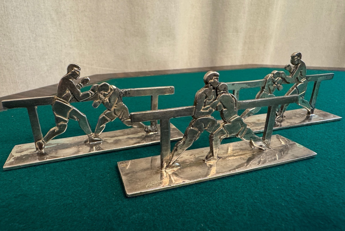 12 portes-couteaux sportifs d’époque Art Déco-photo-4