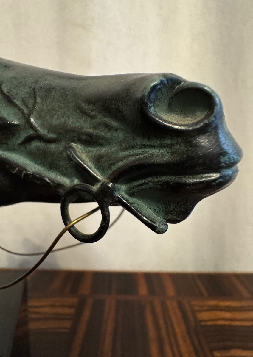 Buste de cheval en bronze-photo-4