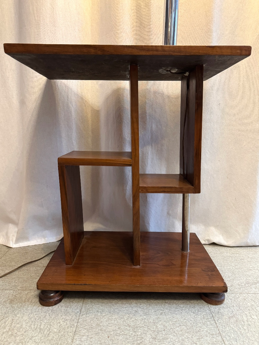 Guéridon lampadaire d’époque Art Déco-photo-4