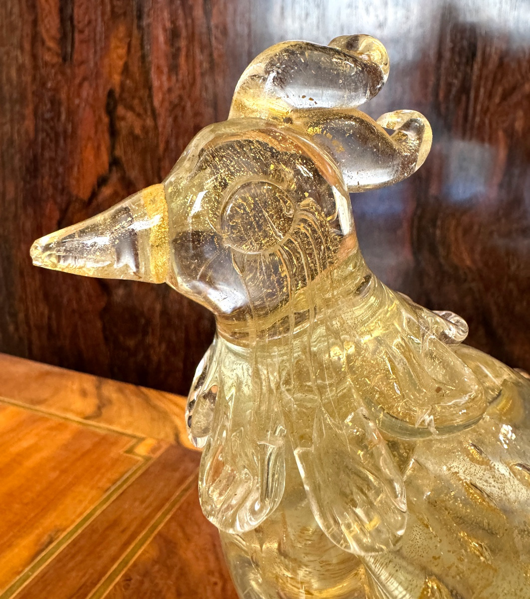 Murano Crystal Rooster-photo-3