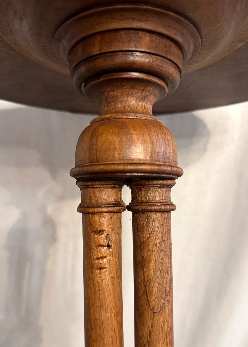 Restoration Period Pedestal Table/side Table-photo-4