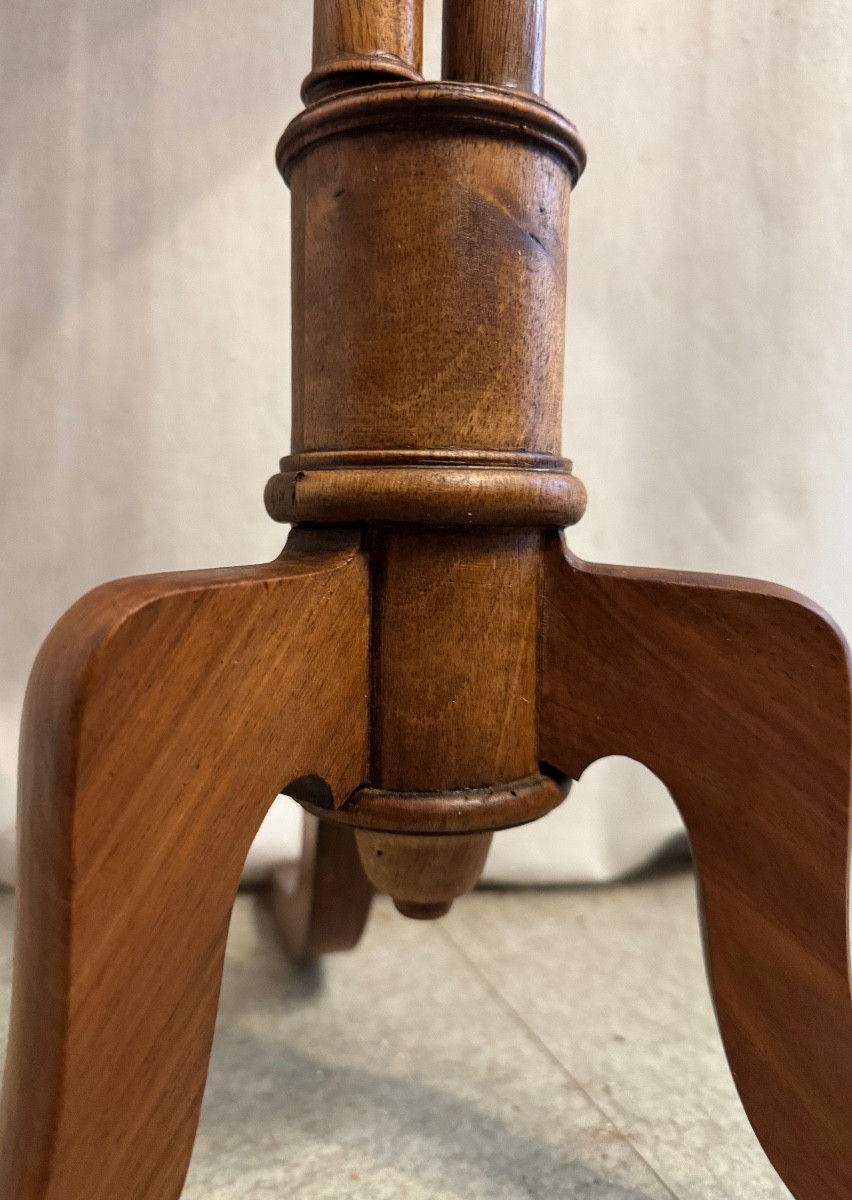 Restoration Period Pedestal Table/side Table-photo-2