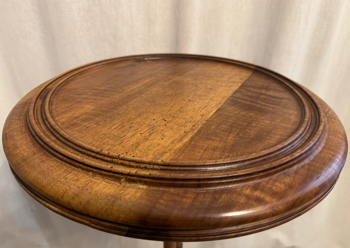 Restoration Period Pedestal Table/side Table-photo-3