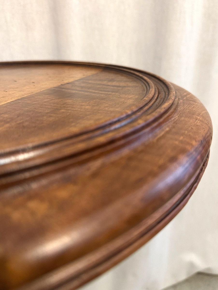 Restoration Period Pedestal Table/side Table-photo-7