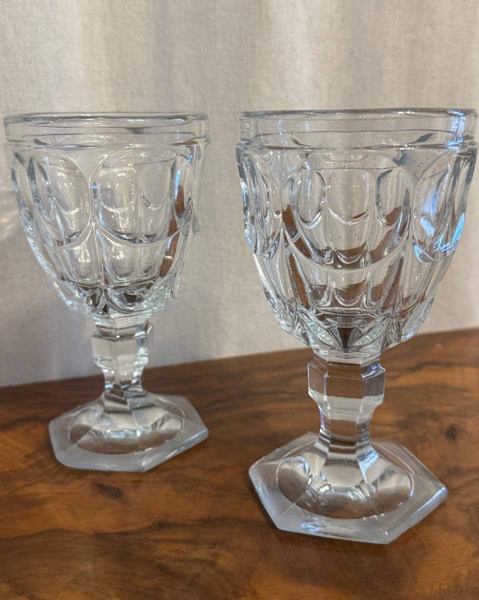 Paire de verres Baccarat 18ème-photo-1