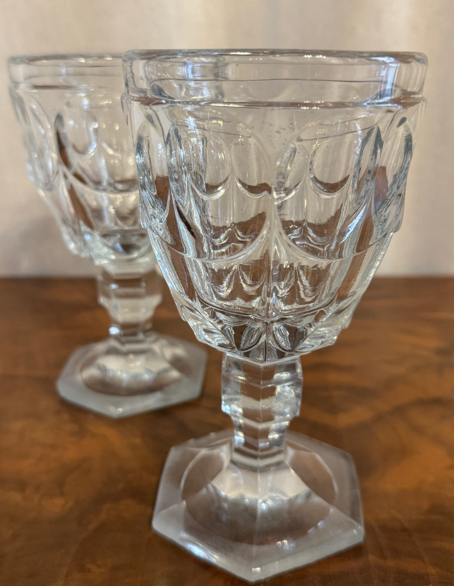 Paire de verres Baccarat 18ème-photo-3
