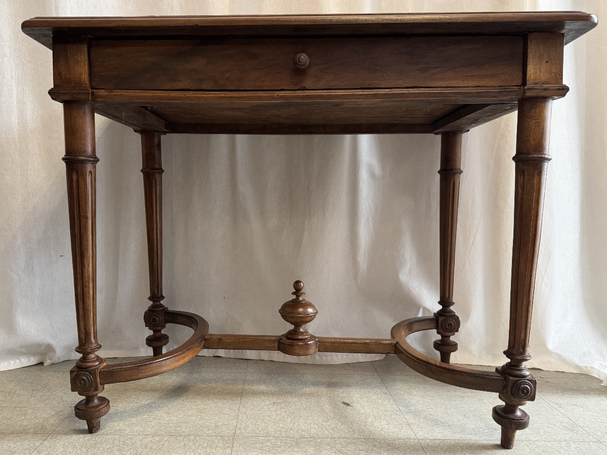 Bureau Louis XIII à entrejambe en « X »-photo-4