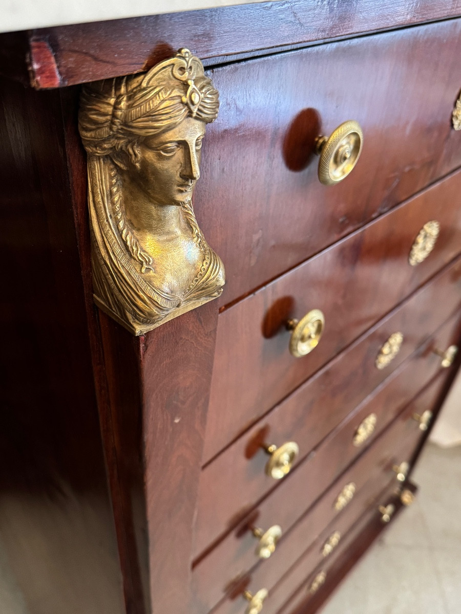 Empire Period Caryatid Semainier-photo-4