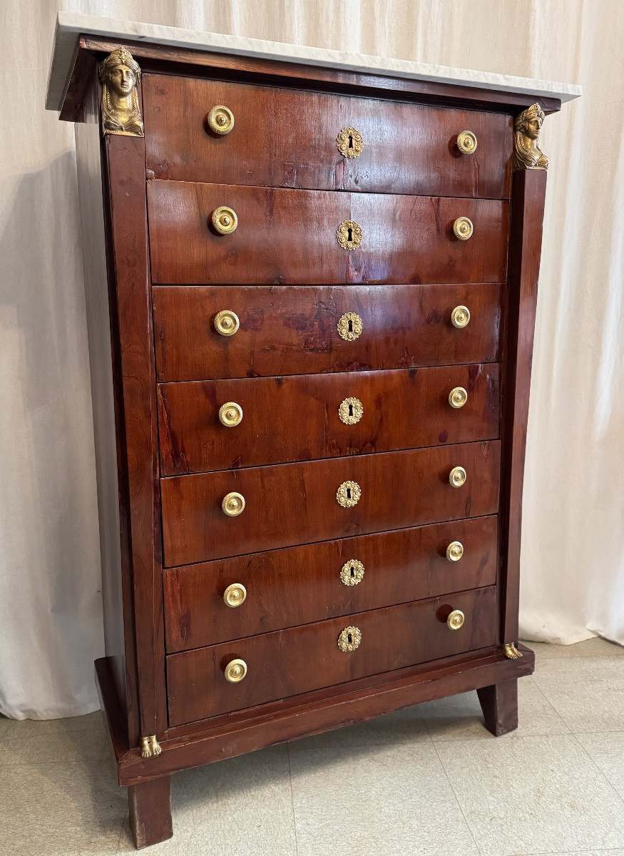 Empire Period Caryatid Semainier-photo-2