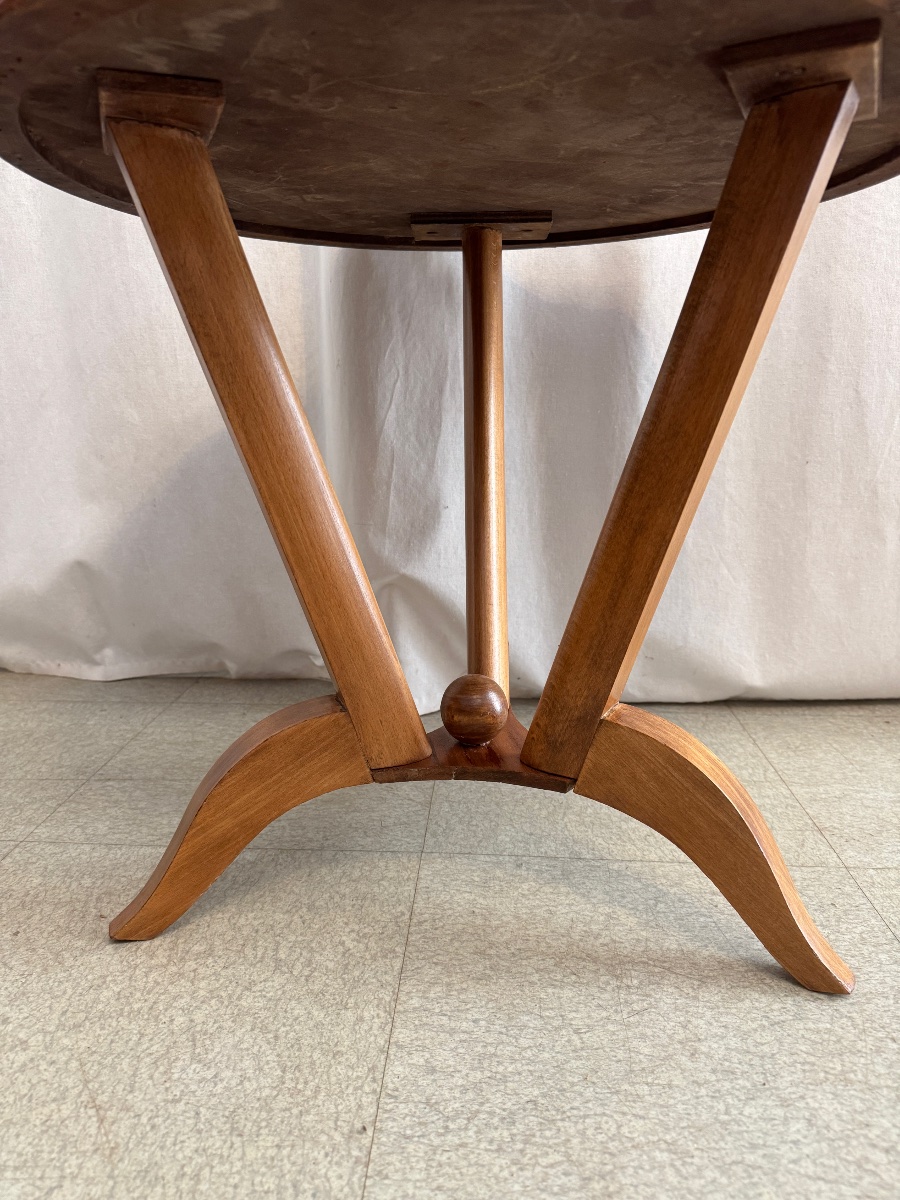 Side Table Attributed To Leleu-photo-4