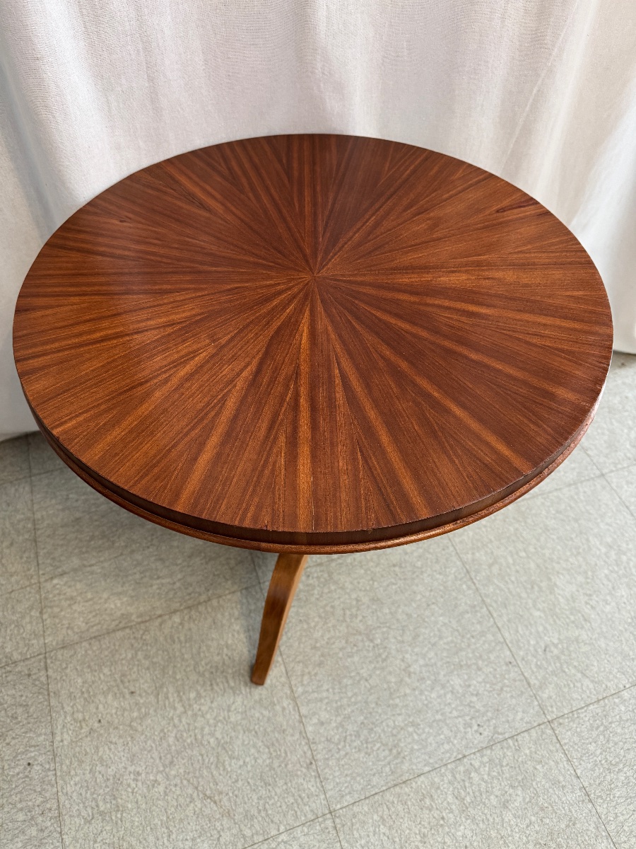 Side Table Attributed To Leleu-photo-5