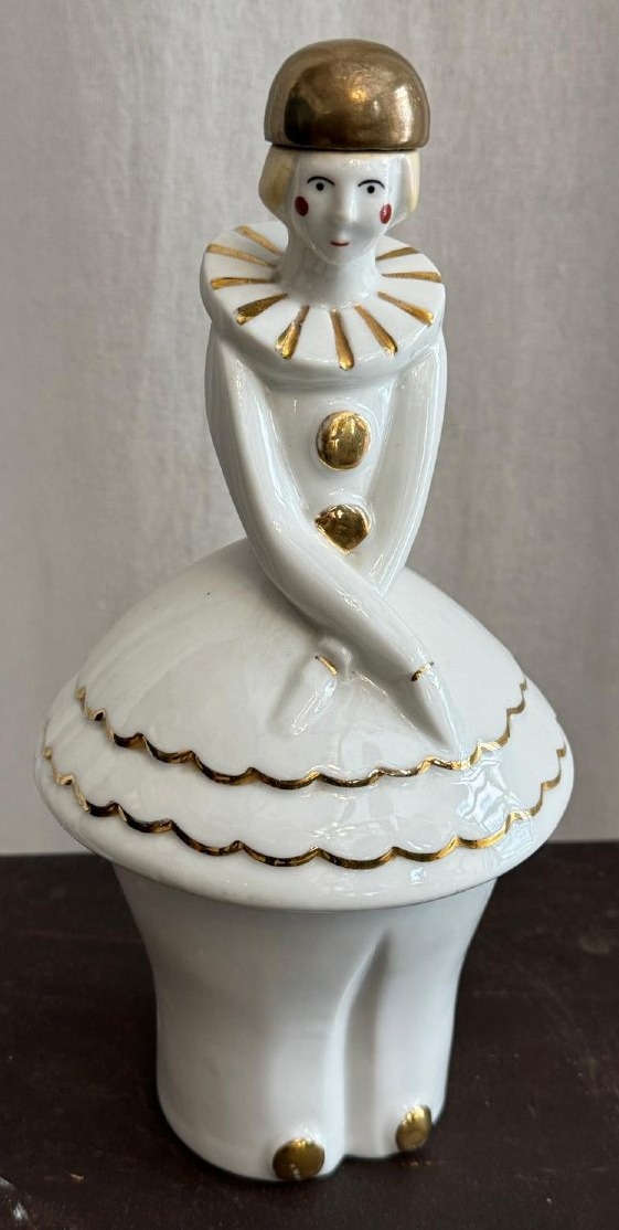 Bouteille colombine d’époque Art Déco Robj ?