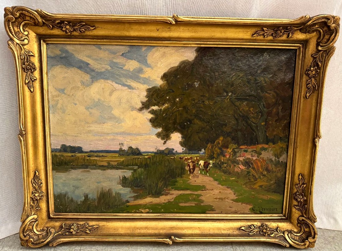 The Cows, From The Pond To The Path