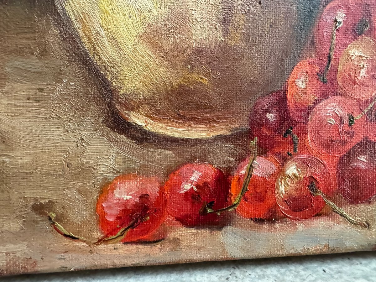 Paire de nature morte au panier-photo-2