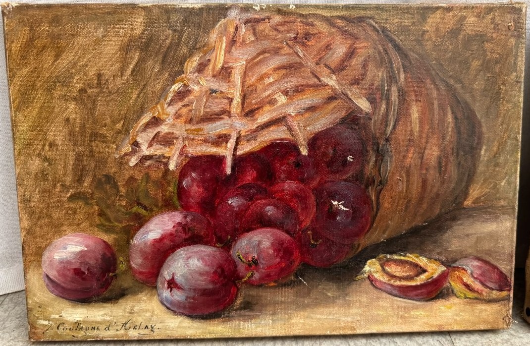 Paire de nature morte au panier-photo-1
