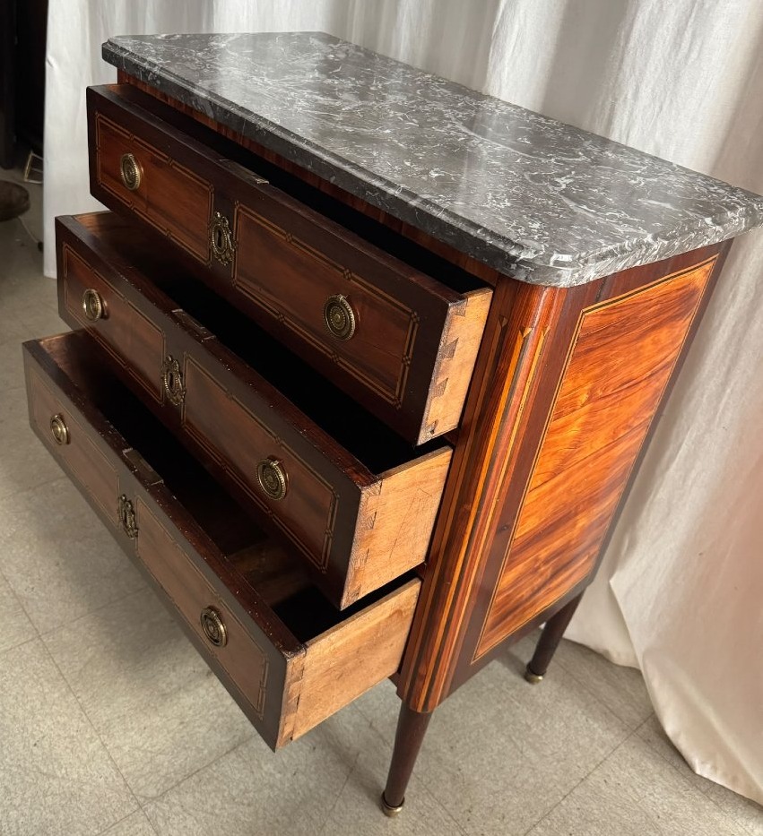 18th-century Half-height Chest Of Drawers-photo-8