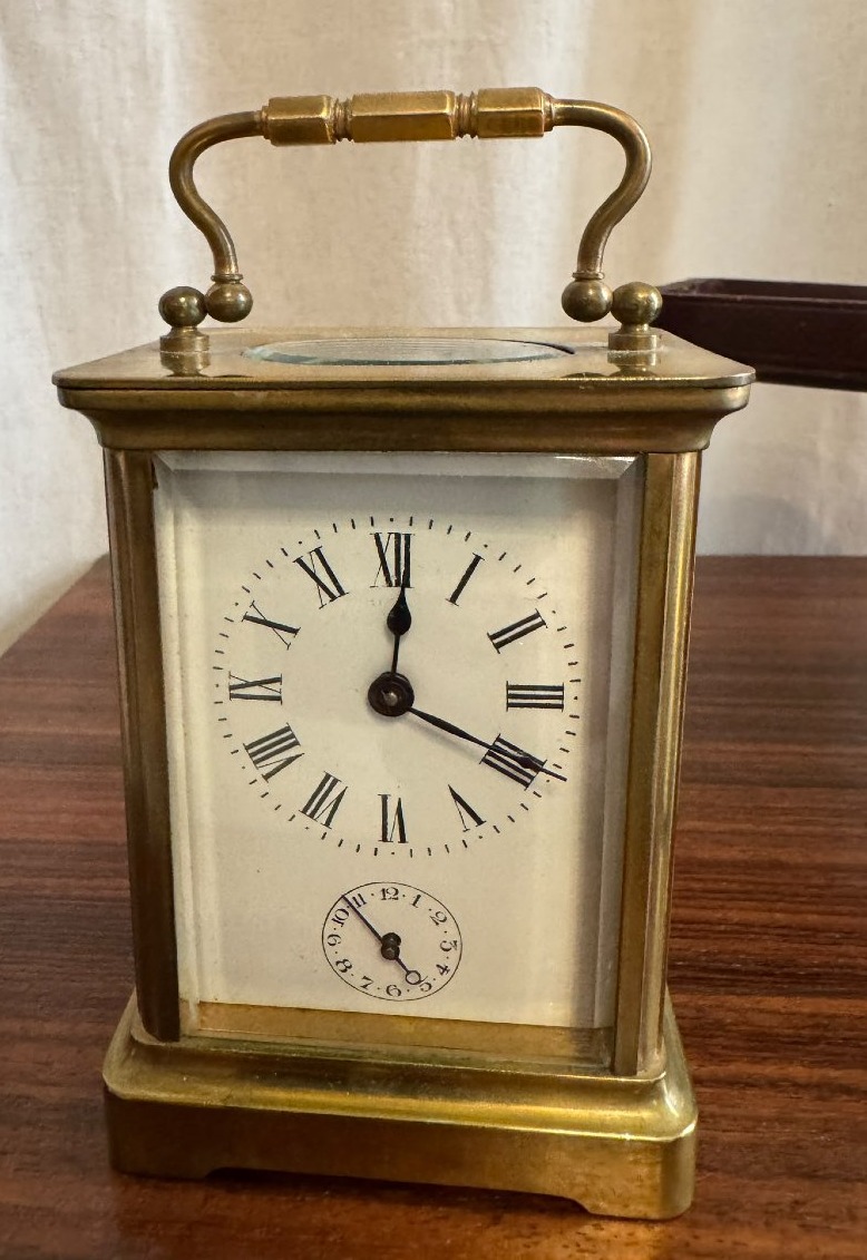 Pendule d'officier dans son écrin-photo-2