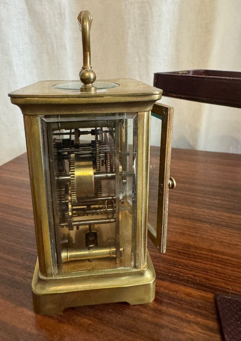 Pendule d'officier dans son écrin-photo-4