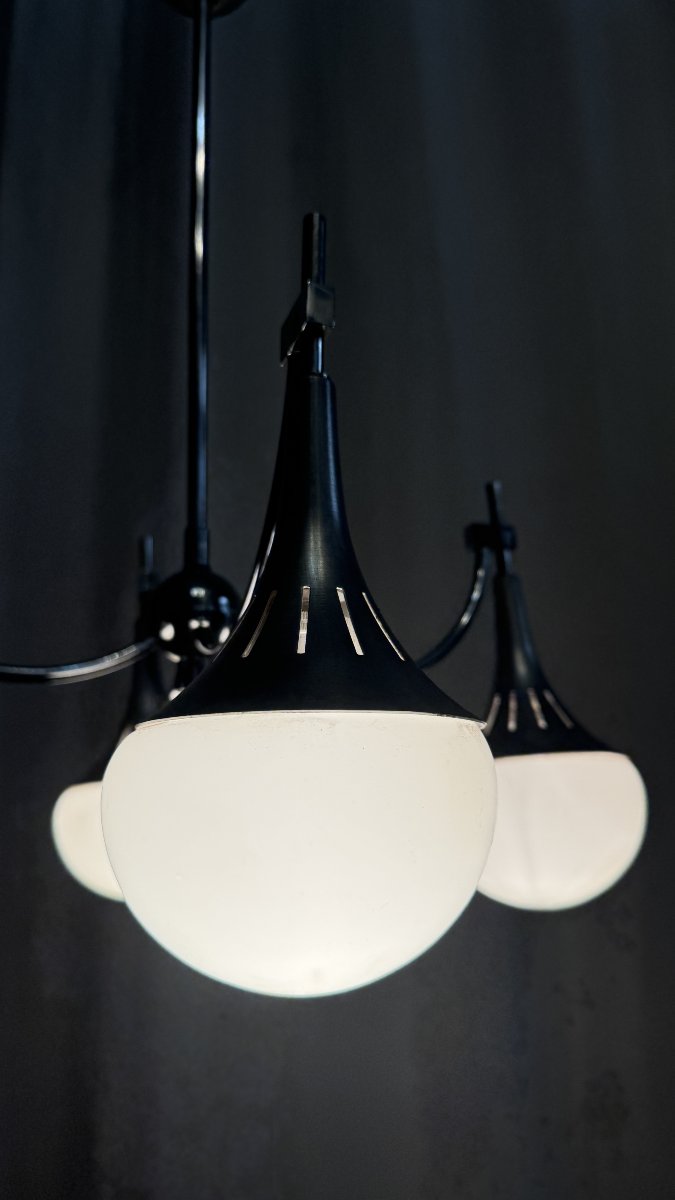 Modernist Chandelier By Gaetano Scolari.-photo-2