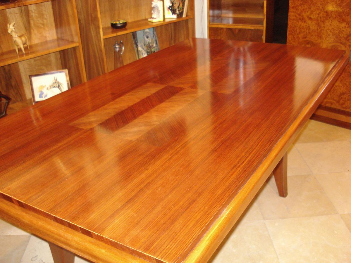 Vintage Art Deco Rosewood Table-photo-2