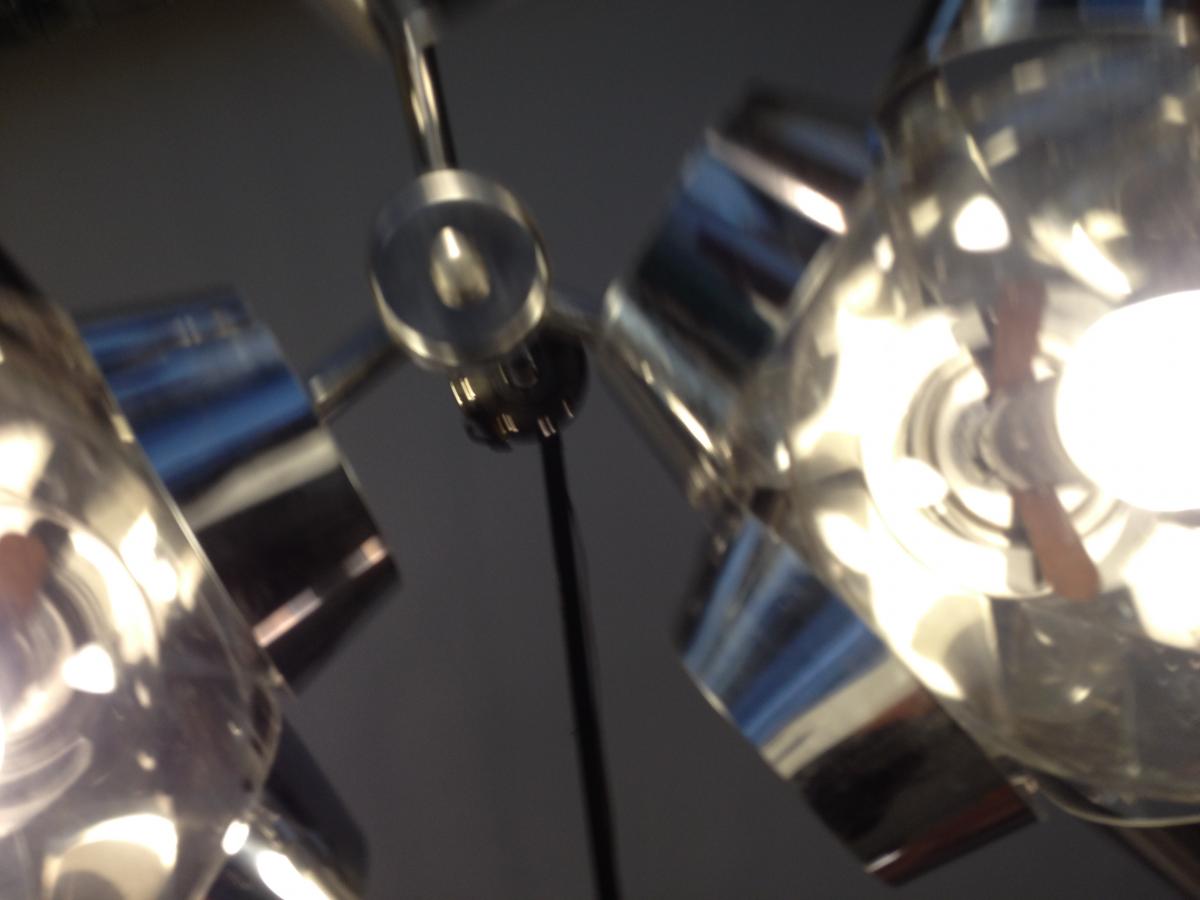 Chandelier Year 70 Chrome-photo-4